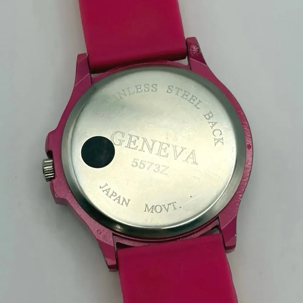 Pink & Silver Zebra Men's Watch
